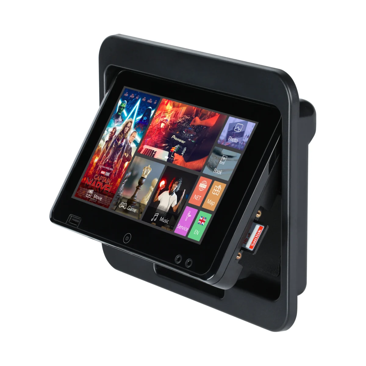Système de divertissement pour siège arrière de bus de luxe 10 pouces Android multimédia LCDIPS moniteur - Image 1