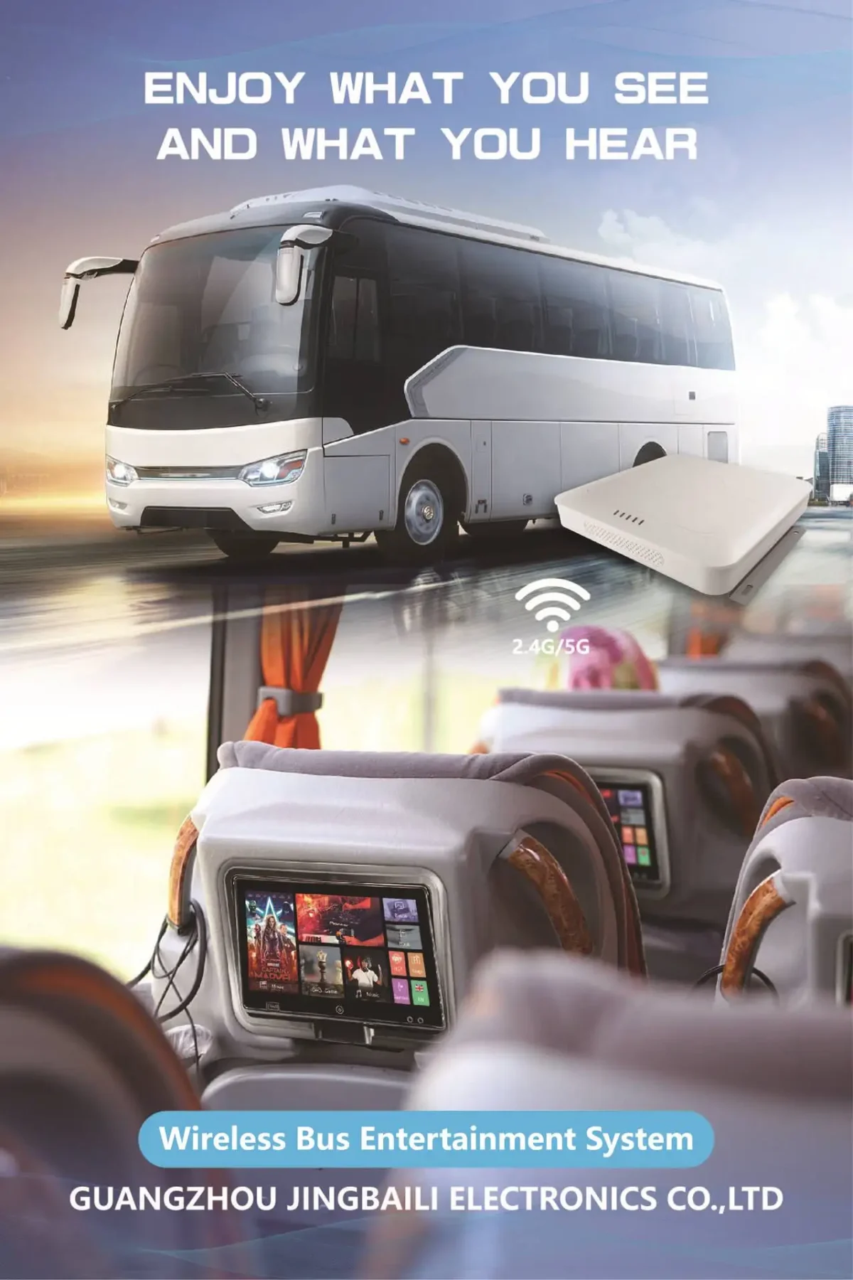 Système de divertissement pour siège arrière de bus de luxe 10 pouces Android multimédia LCDIPS moniteur - Image 6