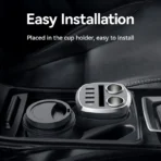 7.2 chargeur de voiture tasse en forme de quatre prises USB 2 prises 12-24V DC - Image 4