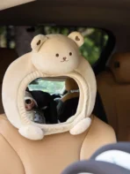 Rétroviseur mignon de conception de dessin animé d'ours pour sièges d'auto et accessoires de bébé - Image 2