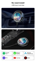 CarPlay Ai Box Android 13 avec écran tactile Télécommande sans fil Fonction - Image 4