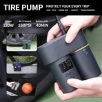 Kit de voiture 5 en 1 19000Pa aspirateur de voiture 200psi laveuse lampes de poche Portable 150psi gonfleur de pneu 15000mah démarreur de saut de voiture - Image 3