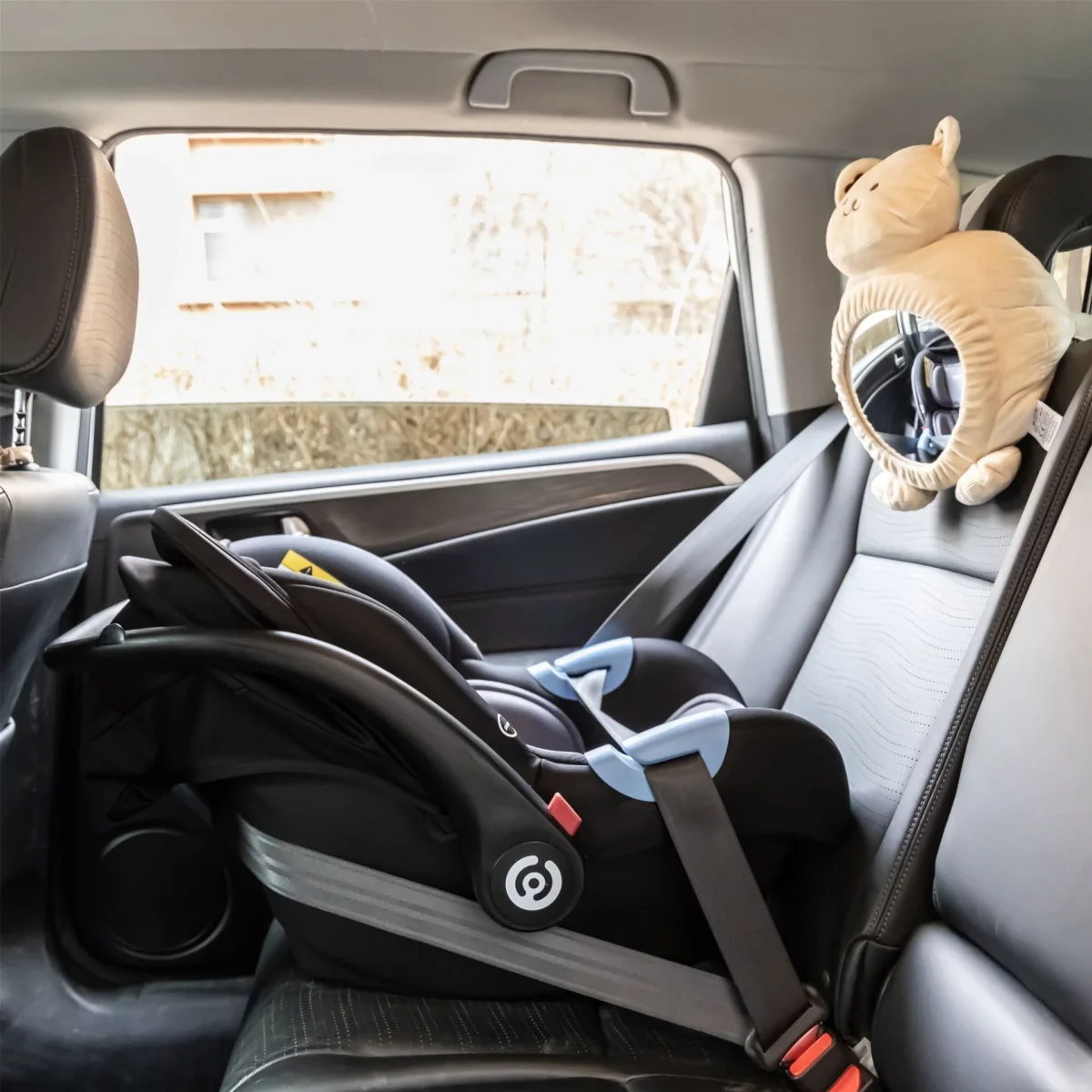 Rétroviseur mignon de conception de dessin animé d'ours pour sièges d'auto et accessoires de bébé - Image 5